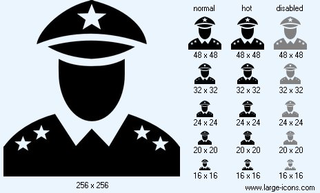 464x280 General Icon Image Large Black Military Icons