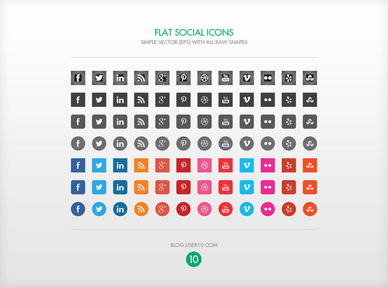 800x593 Non Standard Social Icons
