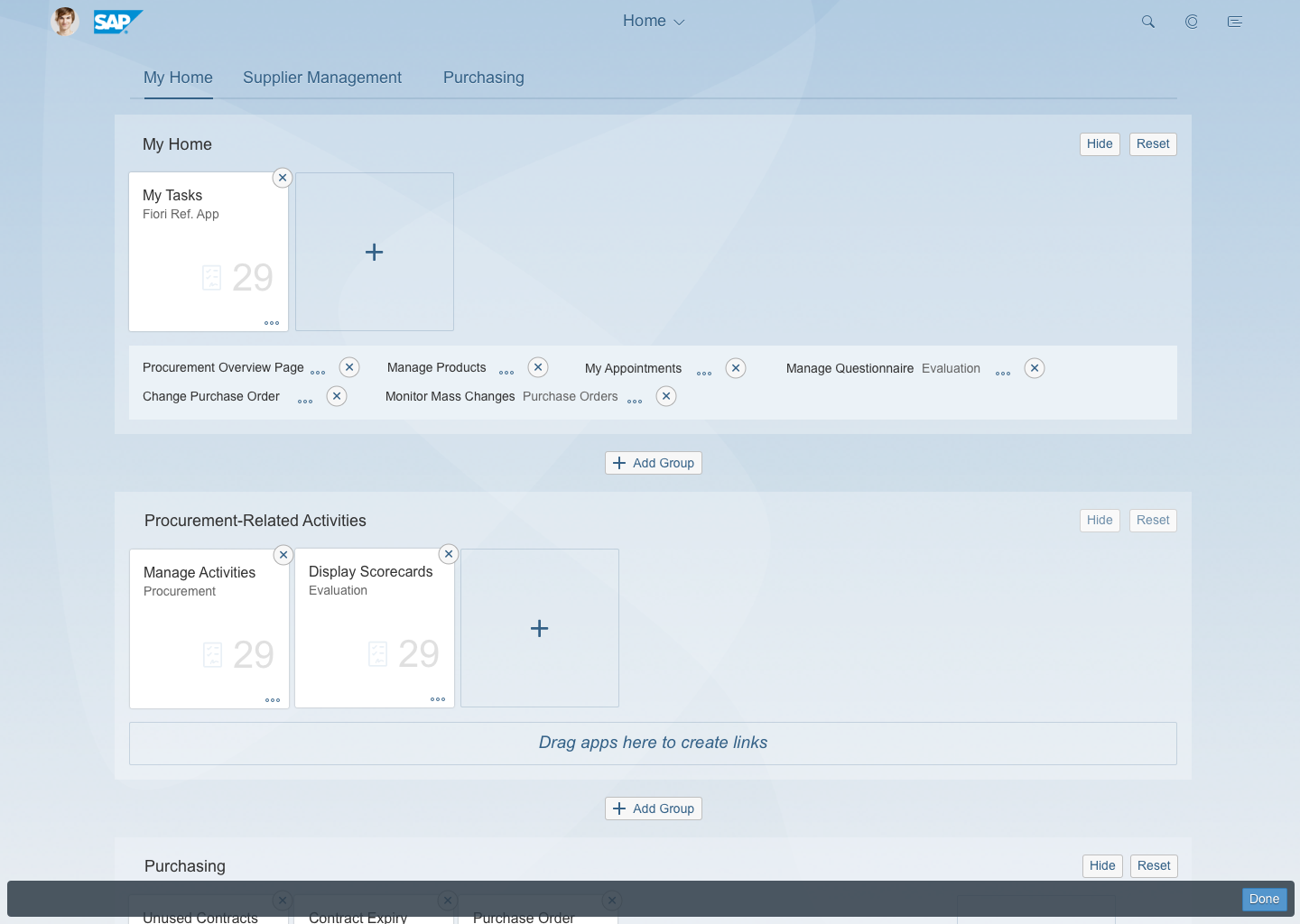 1440x1024 Sap Fiori Launchpad Home