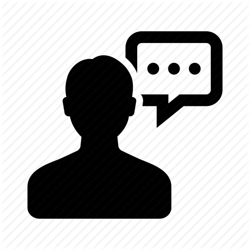 512x512 Bubble, Chat, Male, Man, Message, Person, Speech Icon