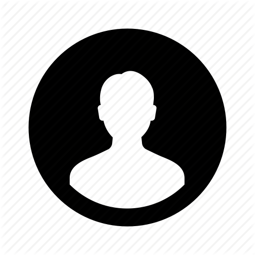 512x512 Circle, Invert, Male, Man, Person, User Icon