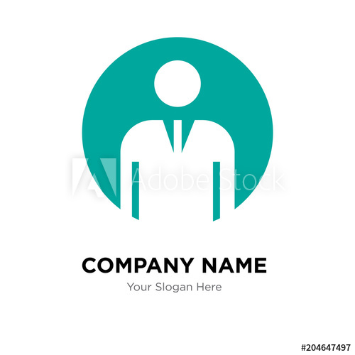 500x500 Generic Person Company Logo Design Template, Colorful Vector Icon