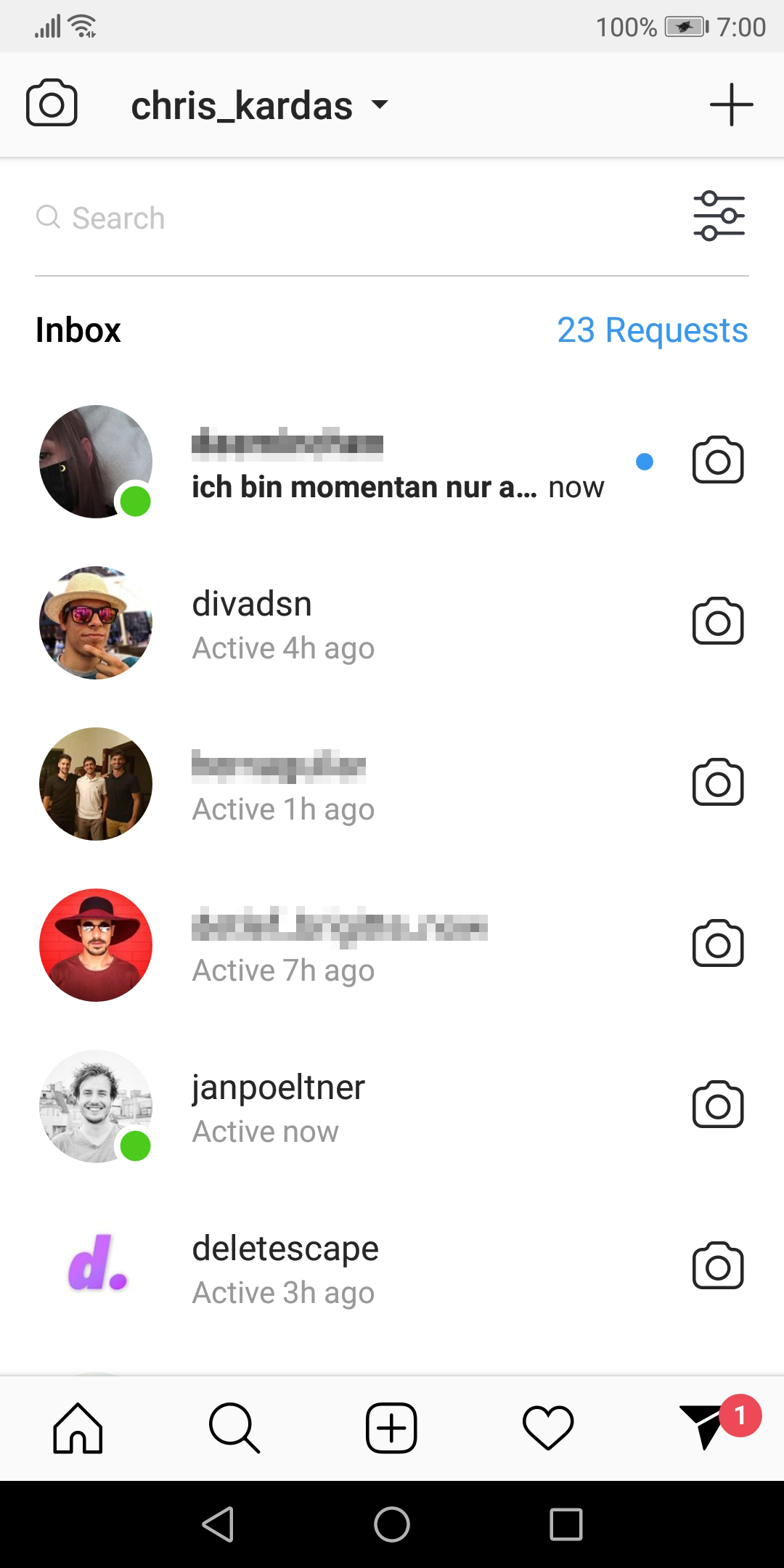 1080x2160 Latest Instagram Tests Swap Dm And Profile Tab Positions, Add