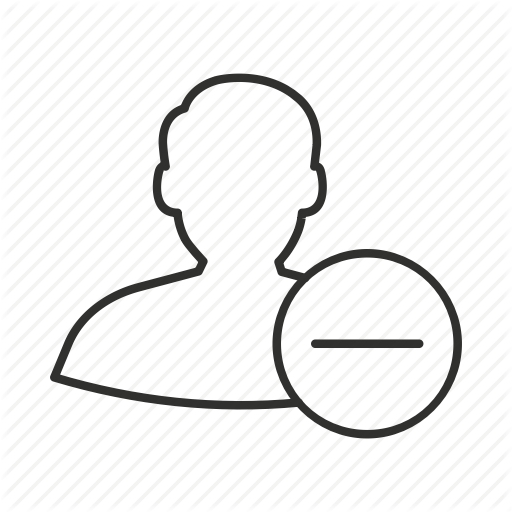 512x512 Delete User, Male Avatar, Male User, Minus User Icon