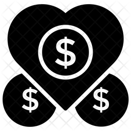 256x256 Generosity Icon Of Glyph Style