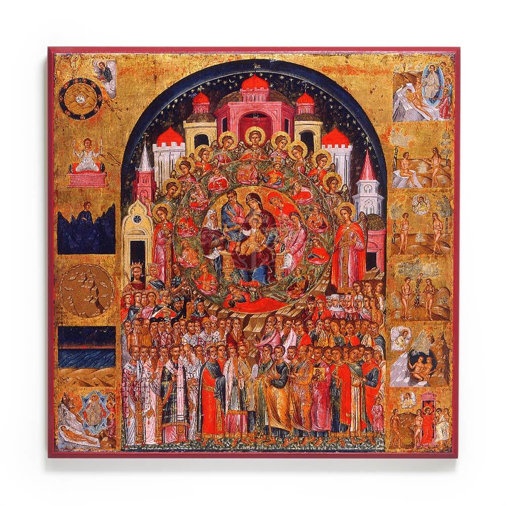 1000x1000 All Creation Rejoices In Thee With Scenes From Genesis Icon