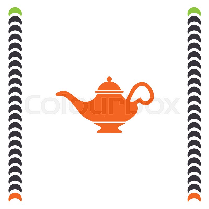 800x800 Magic Lamp Vector Icon Genie Sign Stock Vector Colourbox