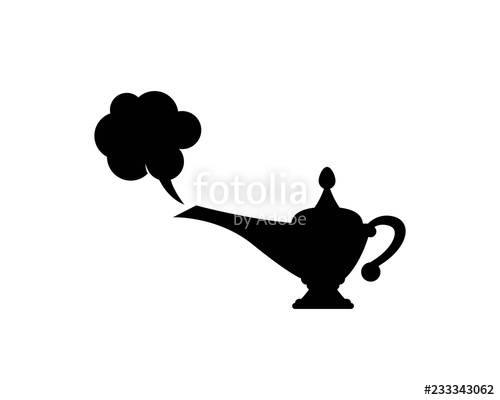 500x400 Magic Lamp Genie Icon Logo Template Stock Image And Royalty Free