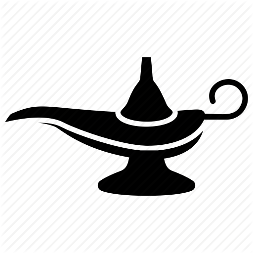 512x512 Aladdin L Fairy Tale, Genie L Magic L Metallic Lamp Icon