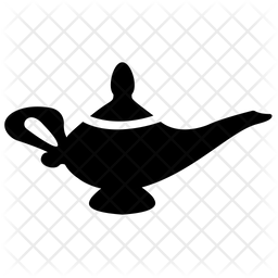 256x256 Magic Lamp Icon Of Glyph Style