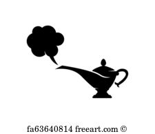 225x194 Free Art Print Of Genie Appear From Magic L A Vector Image