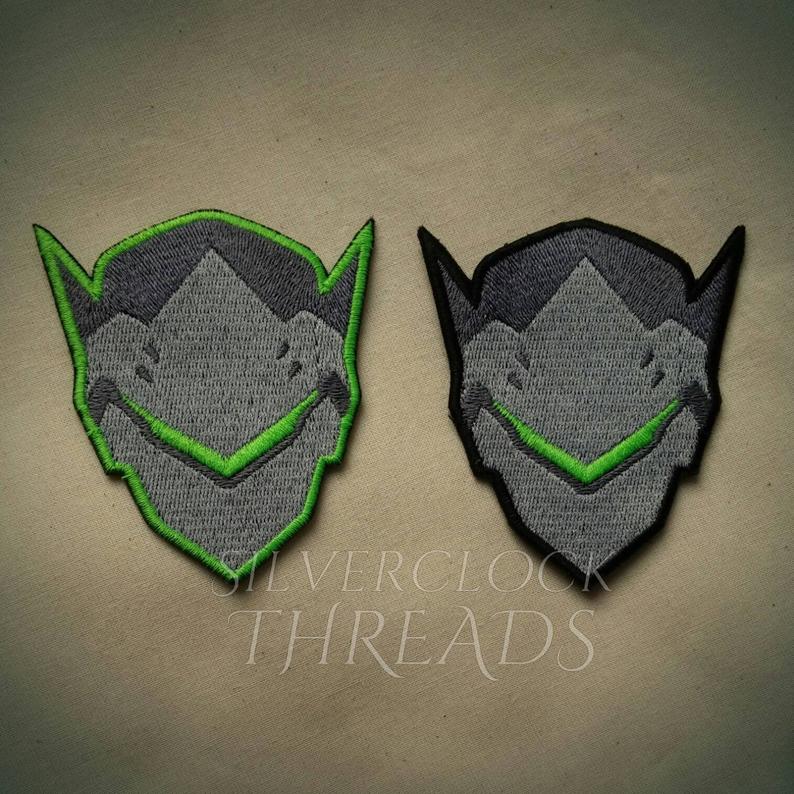 794x794 Sew On Patch Overwatch Genji Icon Spray Inspired Embroidery Etsy
