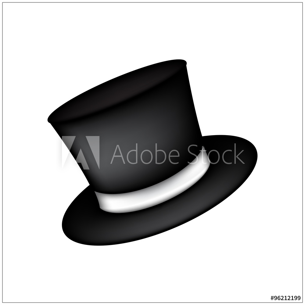 Photo Art Print Magic Hat, Gentleman Hat Cylinder With Ribbon 1000x1000 Photo Art Print Magic Hat, Gentleman Hat Cylinder With Ribbon