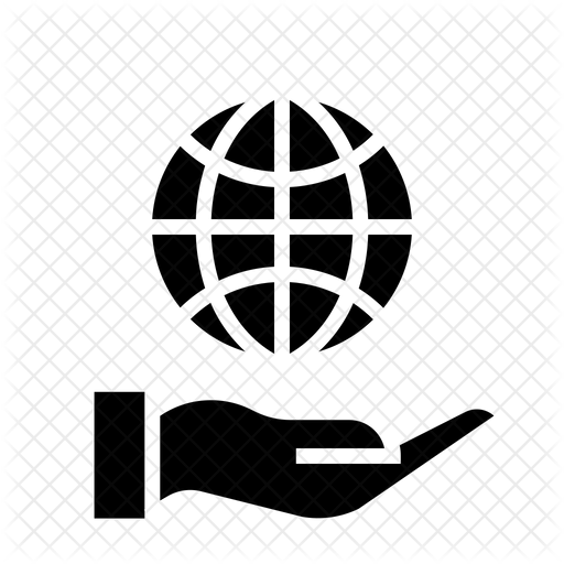 512x512 Global Geo Icon Of Glyph Style