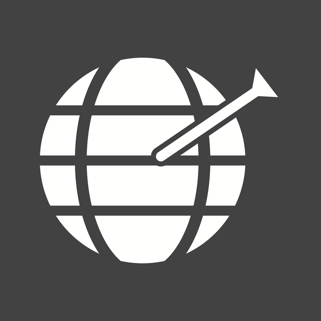 1024x1024 Geo Targeting Glyph Inverted Icon