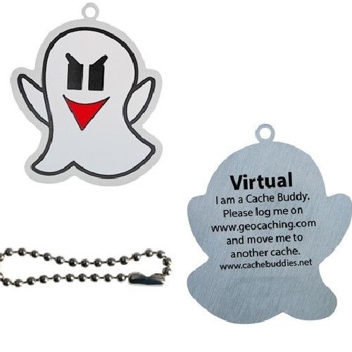 500x500 Virtual Ghost Icon Tag Travel Bug For Geocaching