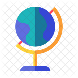 256x256 Geography Icon Of Flat Style