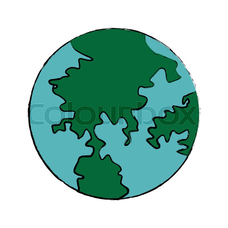 800x800 Globe World Earth Map Geography Icon Stock Vector Colourbox