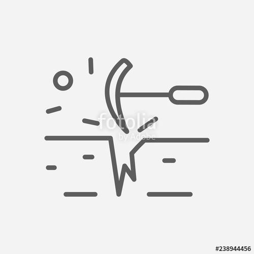 500x500 Geology Icon Line Symbol Isolated Vector Illustration Of Icon