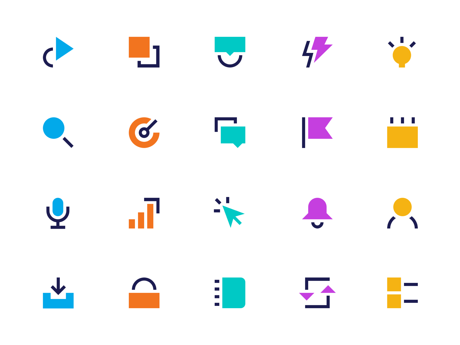 1600x1200 Geometric Icon Set