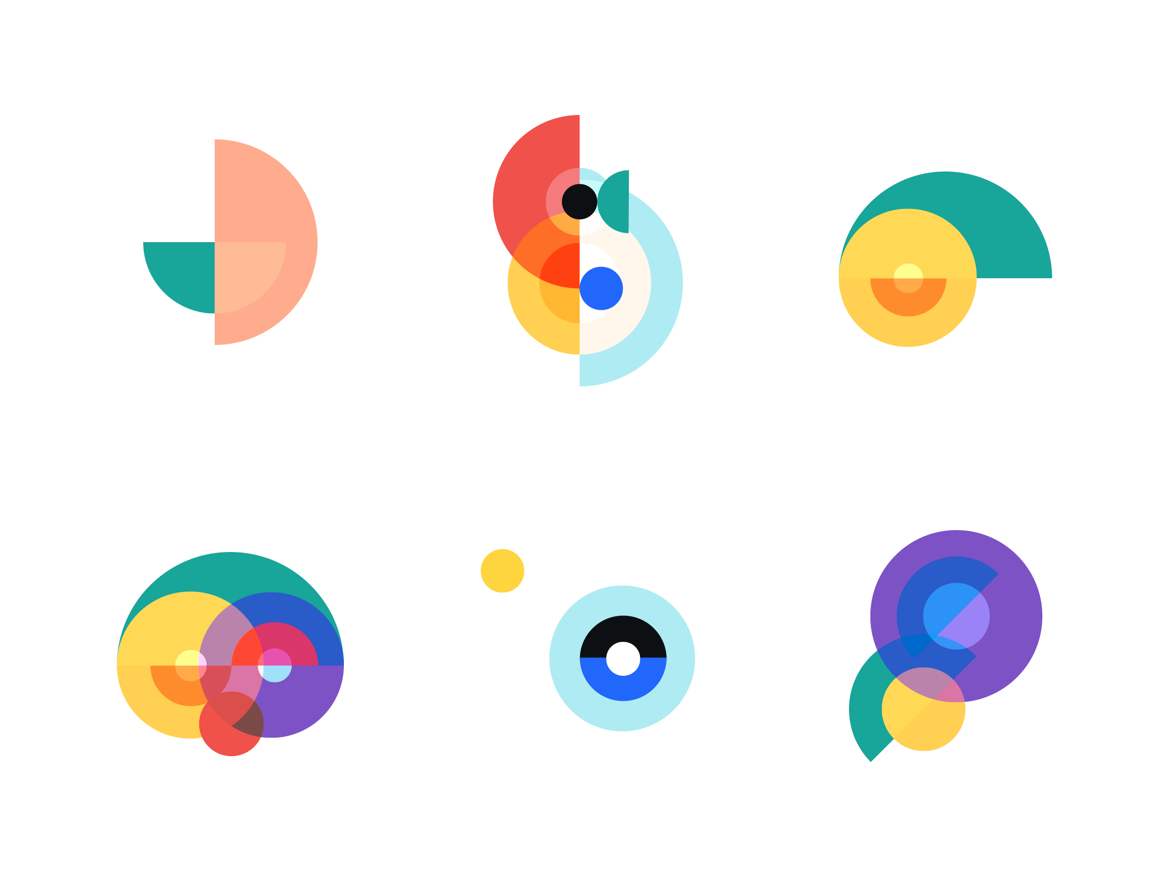 2400x1800 Geometric Icon Compositions