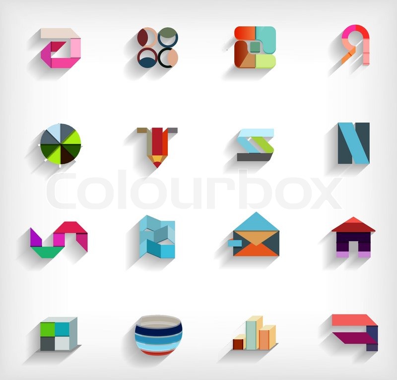 800x766 Flat Geometric Abstract Business Stock Vector Colourbox
