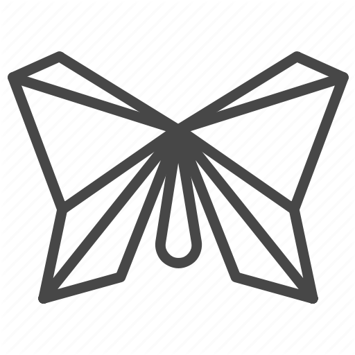 512x512 Art, Butterfly, Geometric, Minimal, Modern, Origami, Tattoo Icon
