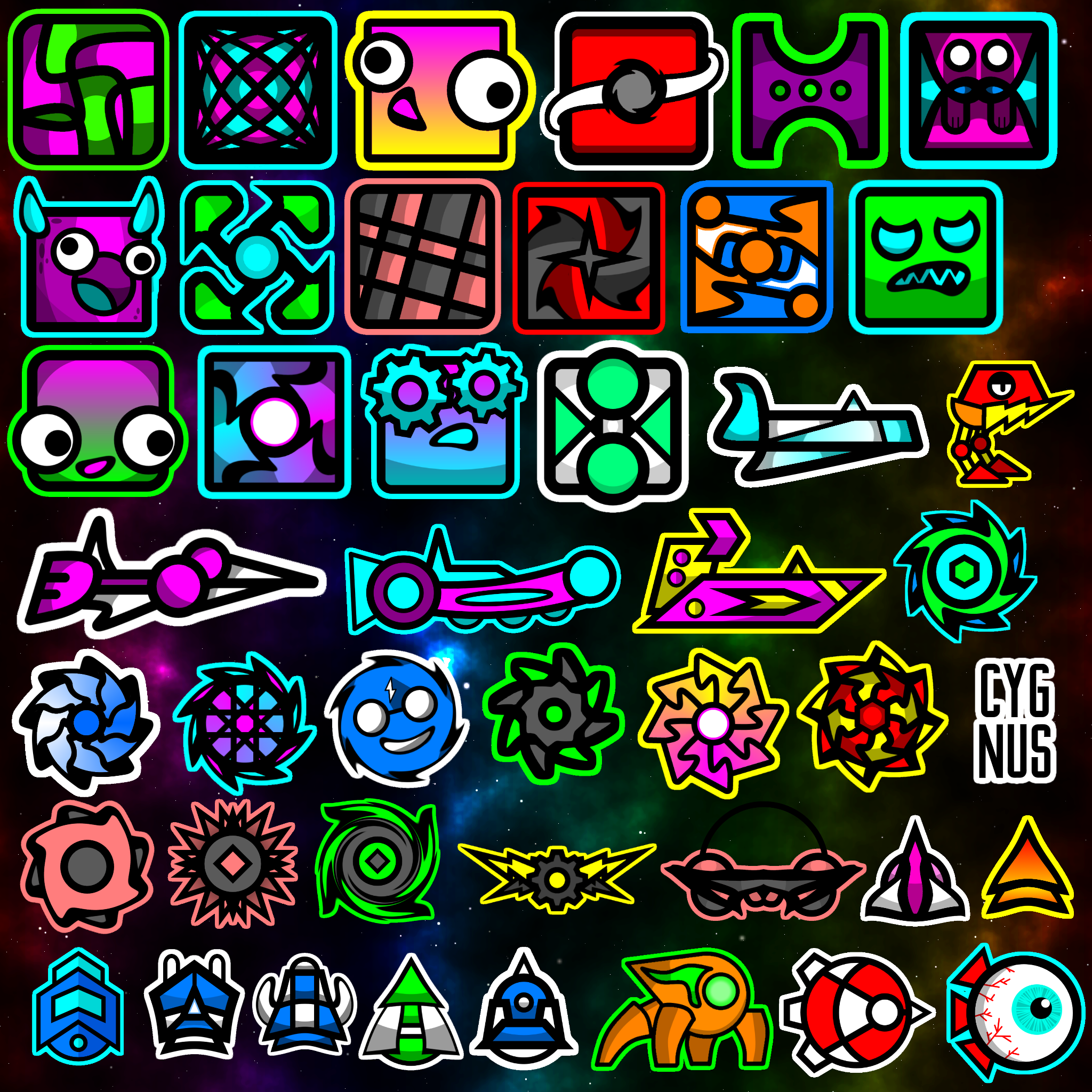 Geometry Dash Custom Icon at Vectorified.com Collection of Geometry.