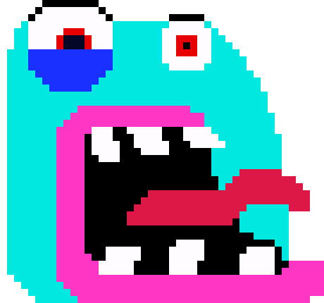 460x430 Geometry Dash Icon Pixel Art Maker