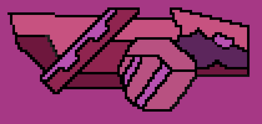 1050x500 Geometry Dash Icon Ship Pixel Art Maker