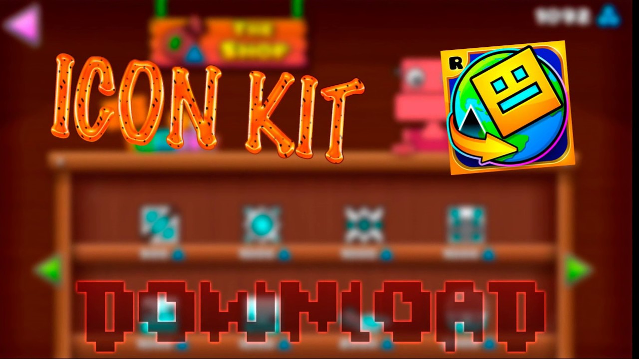 1280x720 Icon Kit Geometry Dash World Download