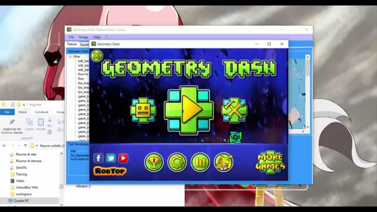 1280x720 Geometry Dash Texture Pack Maker