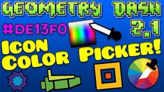320x180 Skachat Geometry Dash Icon Colour Picker!
