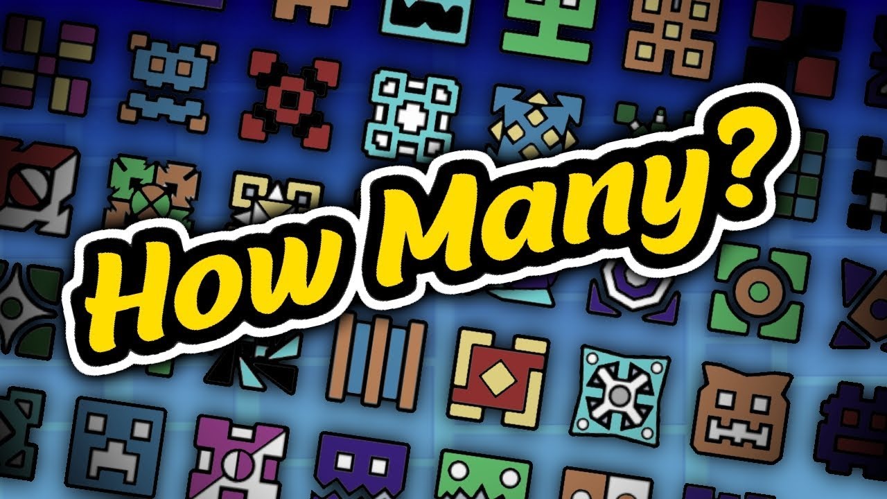1280x720 How Many Geometry Dash Icon Sets Are Possible