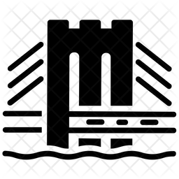 256x256 George Washington Icon Of Glyph Style