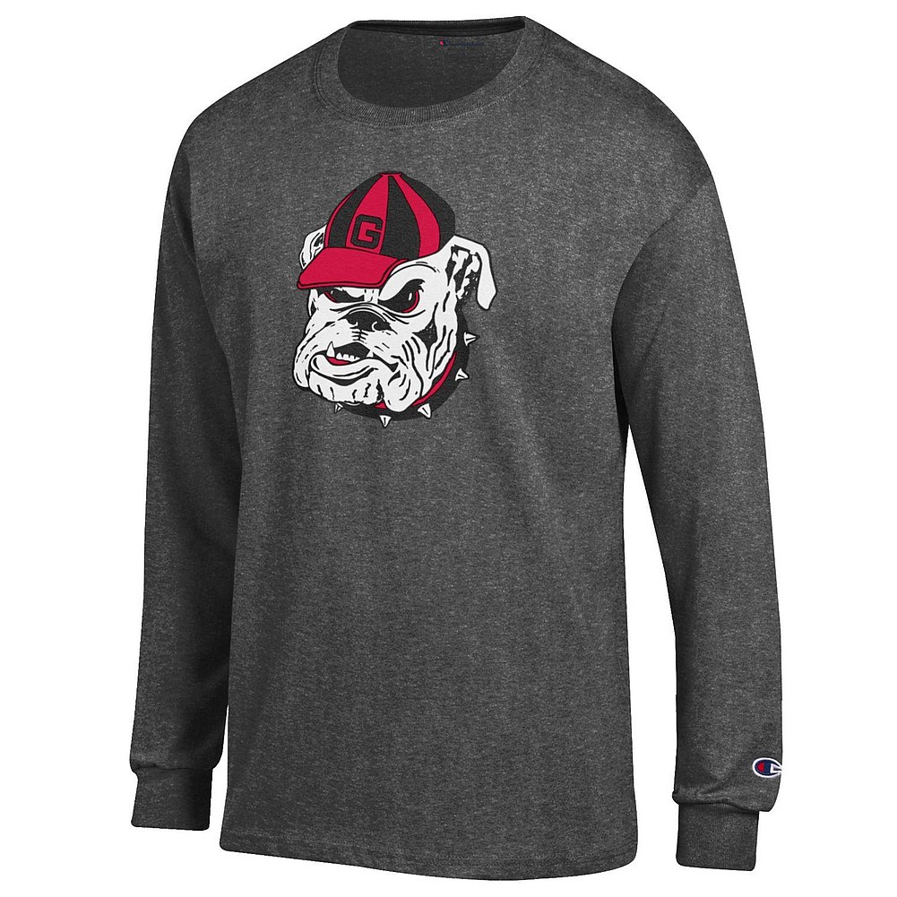 1001x1001 Georgia Bulldogs Long Sleeve Tshirt Charcoal Icon