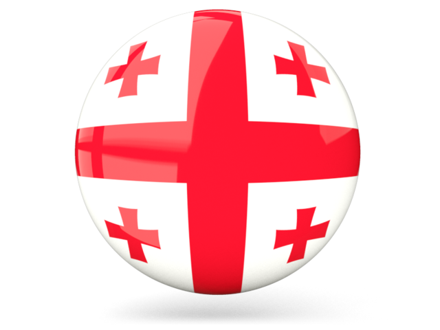 Glossy Round Icon Illustration Of Flag Of Georgia 640x480 Glossy Round Icon Illustration Of Flag Of Georgia