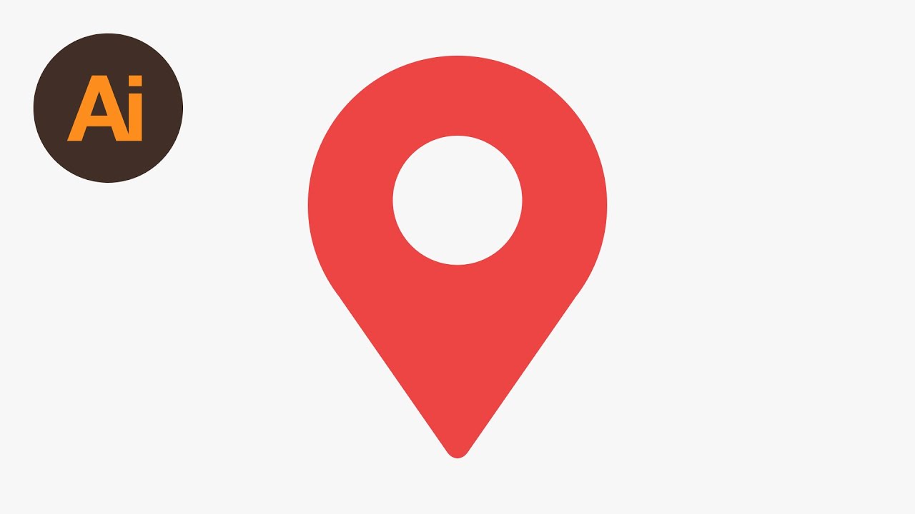 Learn How To Draw A Map Location Icon In Adobe Illustrator 1280x720 Learn How To Draw A Map Location Icon In Adobe Illustrator