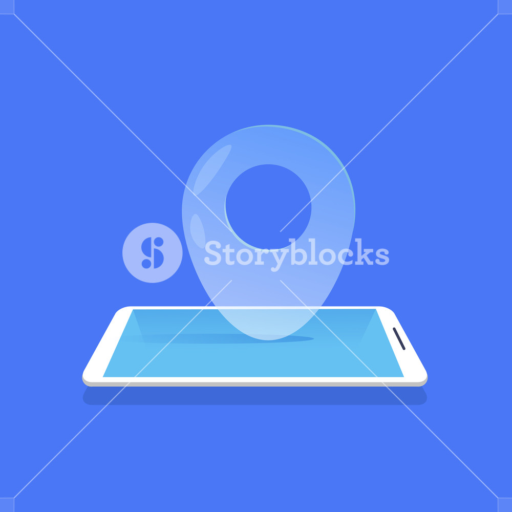 Geotag Location Icon Mobile Navigator Application Blue Background 1000x1000 Geotag Location Icon Mobile Navigator Application Blue Background