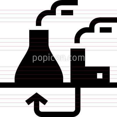 400x400 Geothermal Energy Vector Icon