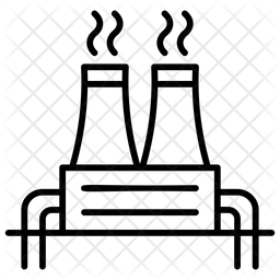 256x256 Geothermal Energy Icon Of Line Style