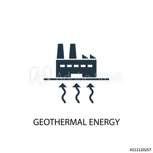 500x500 Geothermal Energy Icon Simple Element Illustration