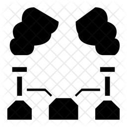 256x256 Geothermal Plant Icon Of Glyph Style