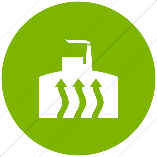 512x512 Iconsetc Flat Circle White On Green Iconathon Geothermal Energy Icon
