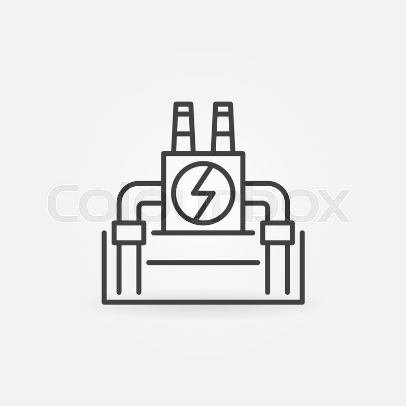 800x800 Vector Geothermal Power Plant Icon