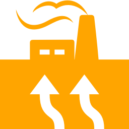 256x256 Free Orange Geothermal Icon