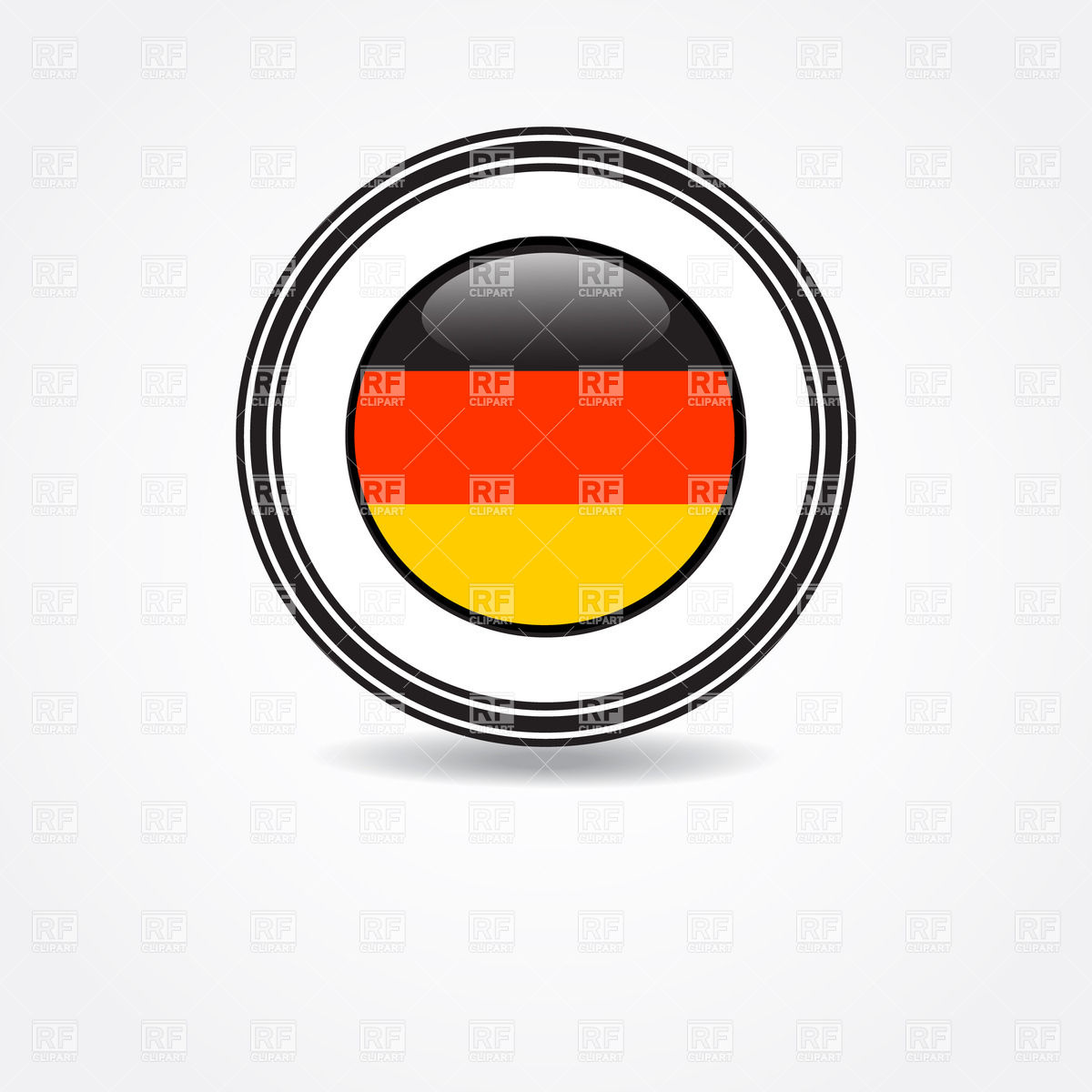 1200x1200 Round Icon With German Flag Vector Image Of Icons And Emblems