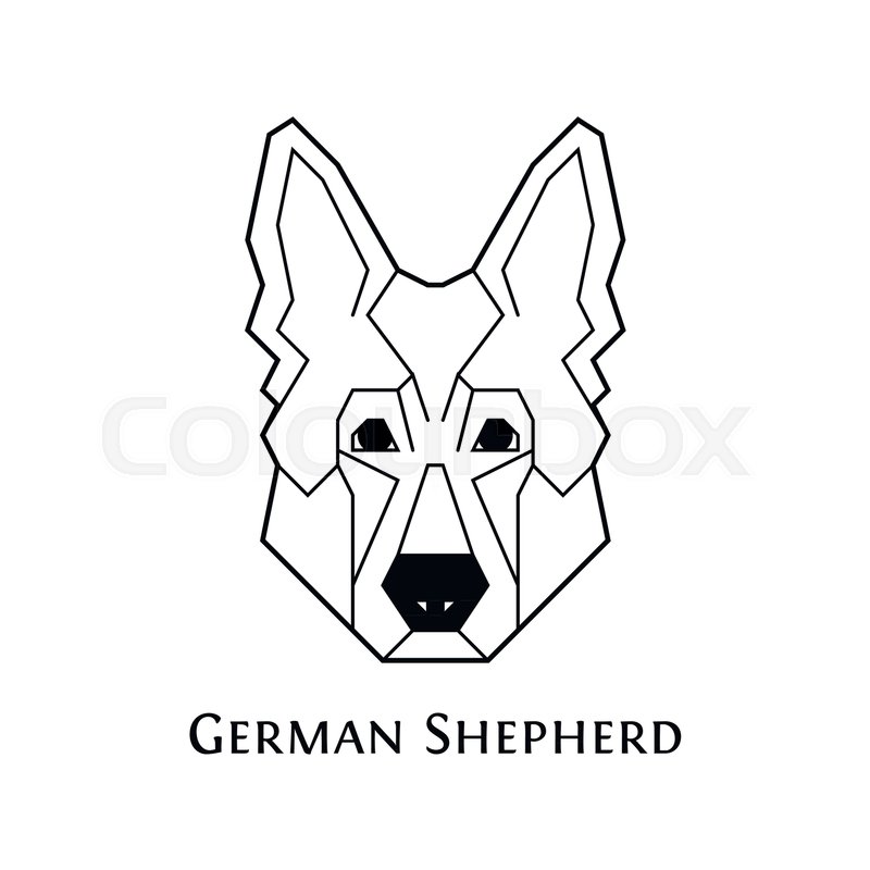 800x800 German Shepherd Dog Icon Set In Stock Vector Colourbox