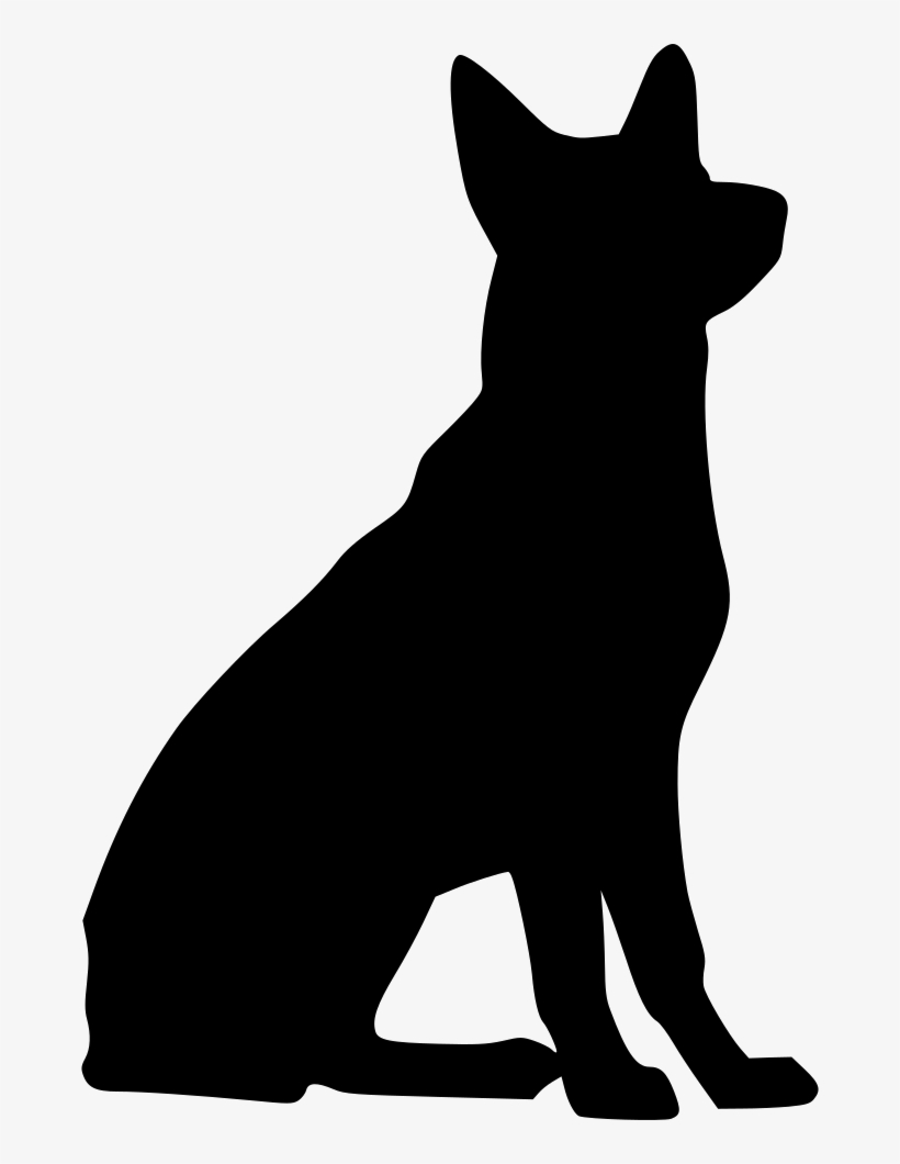 820x1060 Library Download Black German Shepherd Clipart