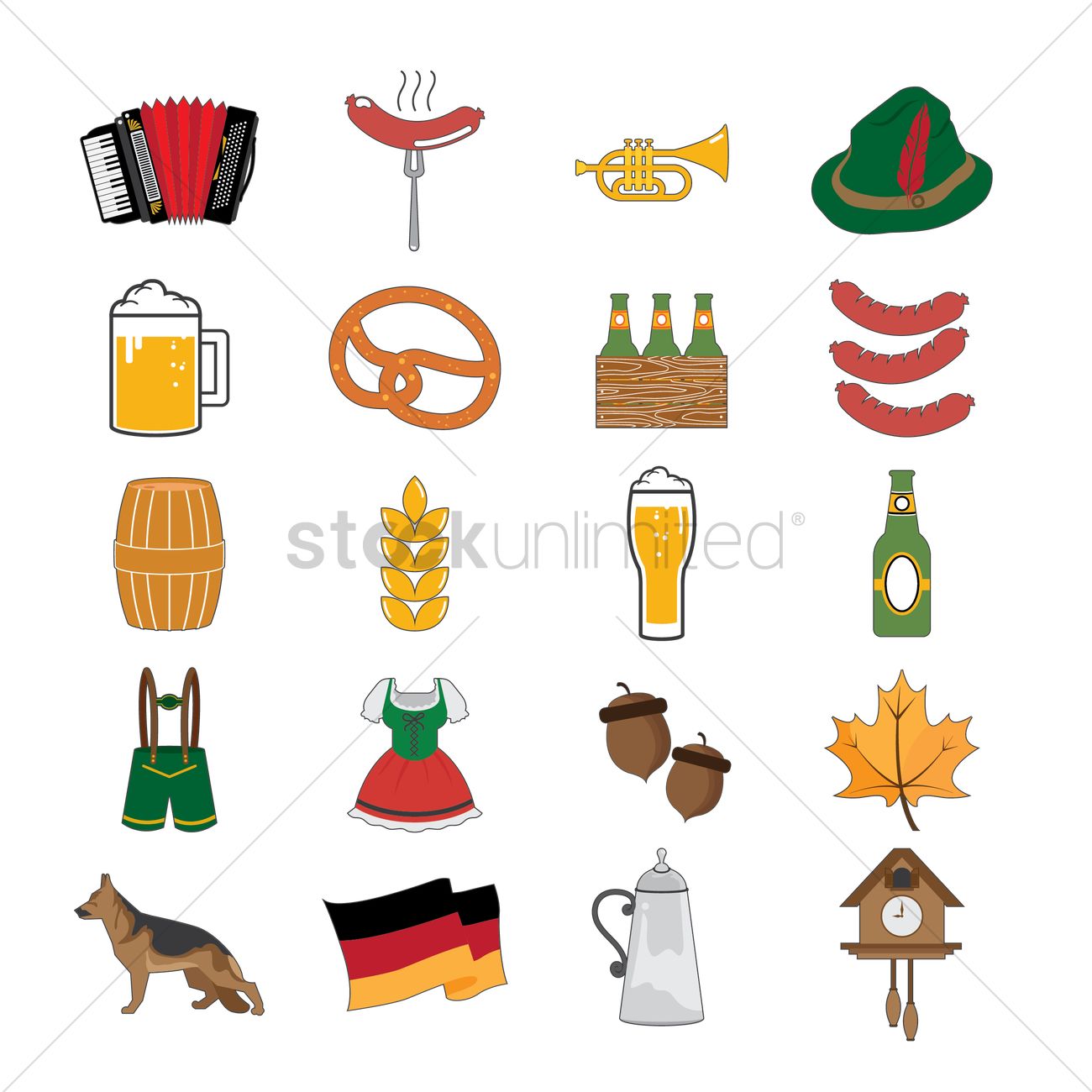 1300x1300 German Icon Pack Vector Image